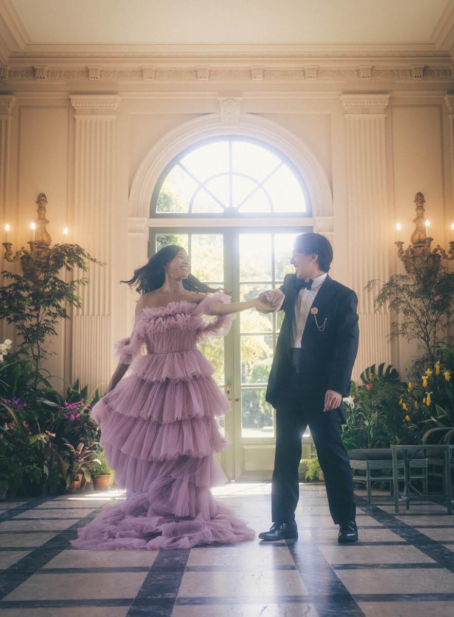 Royalty at Filoli House – Connor & Myriah’s Regal Engagement Shoot 👑✨