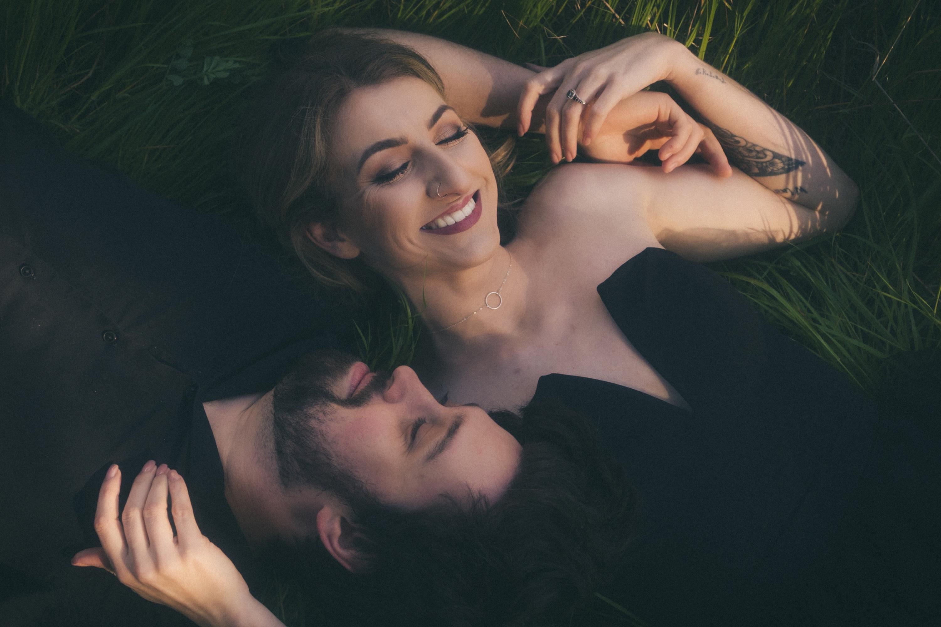 A Forest Goth Engagement Shoot at Moss Beach: Nick & Laura's Story